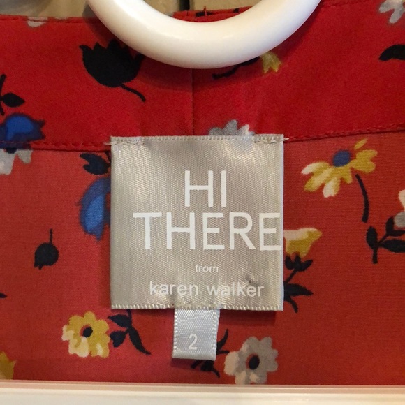 🚫SOLD ON Ⓜ️ercari🚫 Karen Walker Red Floral Dress - Picture 6 of 8